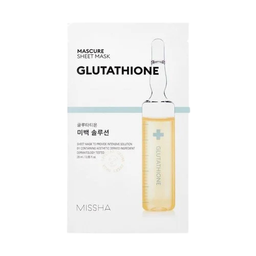 MISSHA Mascure Whitening Glutathione Sheet Mask-Μάσκα για ανομοιόμορφη επιδερμίδα (1 pc)