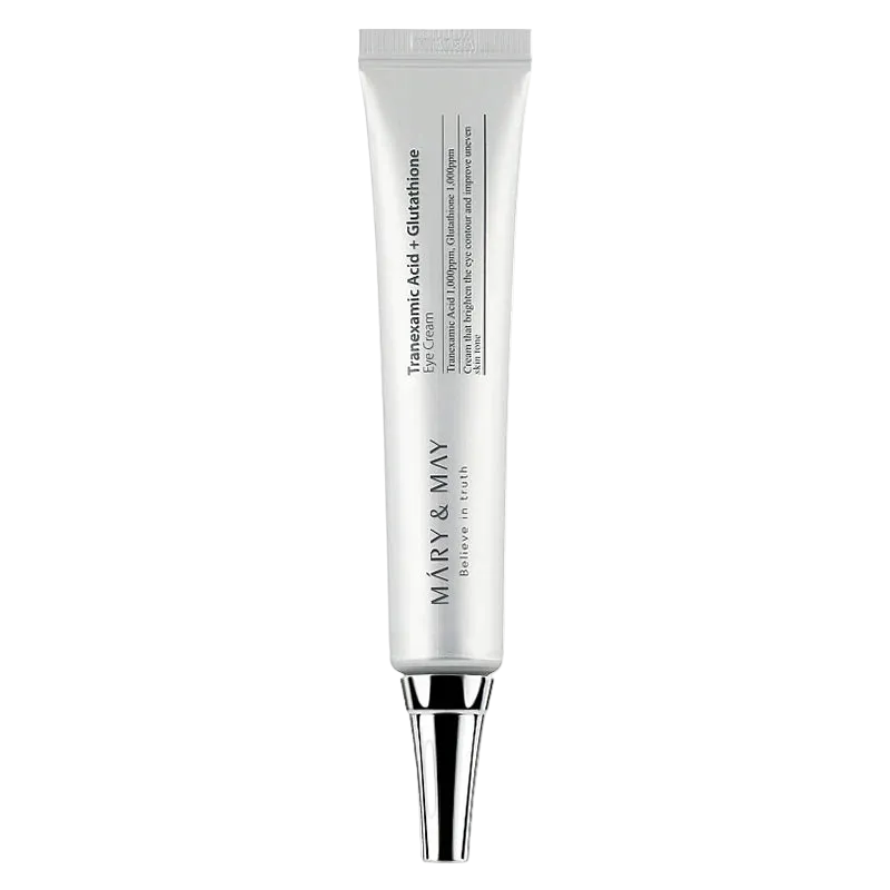 Mary&May Tranexamic Acid+ Glutathion Eye Cream-Kρέμα Mατιών για Mείωση Σκουρόχρωμων Κύκλων (12gr)