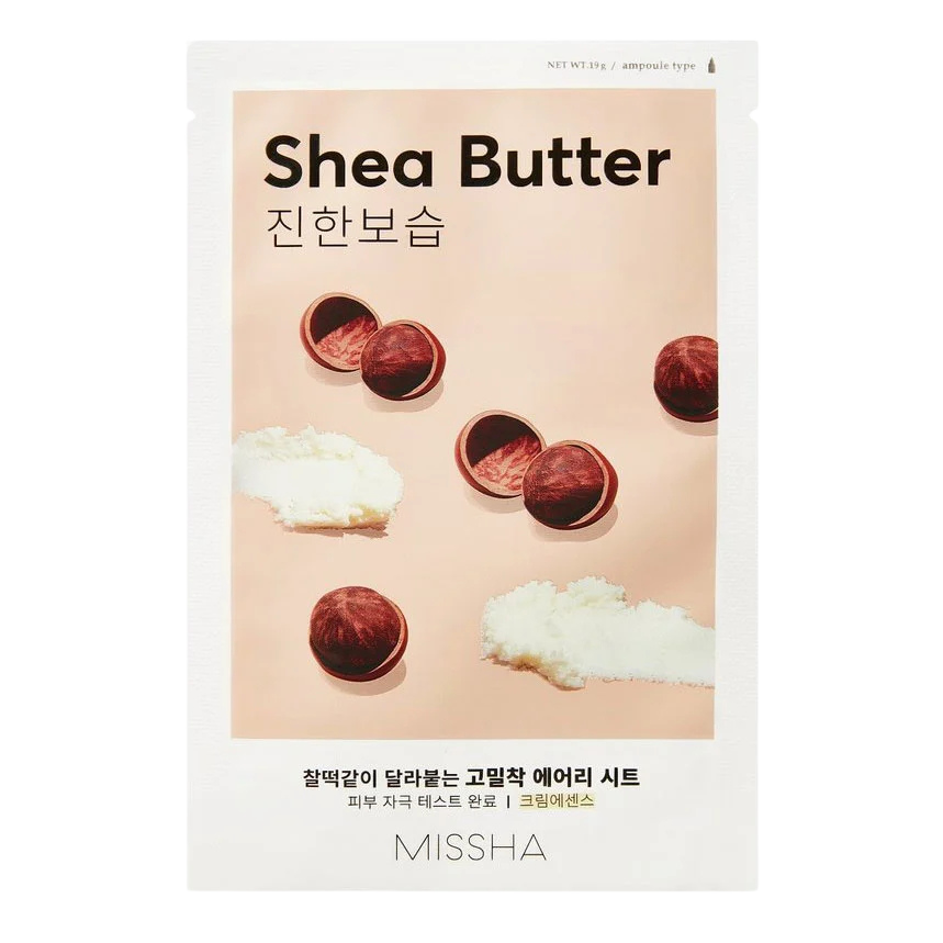 MISSHA Airy Fit Sheet Mask with Shea Butter-Μάσκα με βούτυρο καριτέ για ξηρό δέρμα (1 pc)