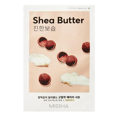 MISSHA Airy Fit Sheet Mask with Shea Butter-Μάσκα με βούτυρο καριτέ για ξηρό δέρμα (1 pc)
