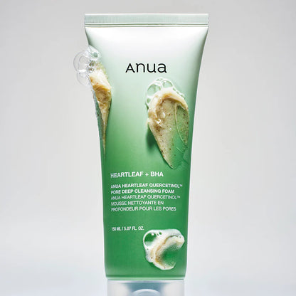 ANUA Heartleaf Quercetinol Pore Deep Cleansing Foam-Απαλός Αφρός Καθαρισμού Προσώπου και Ματιών (150 ml)