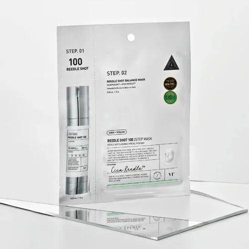 VT Cosmetics Reedle Shot 100 2Step Mask-Μάσκα 2 βημάτων με τεχνολογία μικροβελόνων
