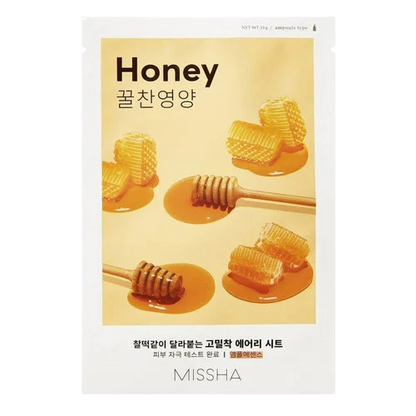 MISSHA Airy Fit Sheet Mask with Honey-Μάσκα με μέλι, βιταμίνες, μέταλλα, αμινοξέα για σύσφιξη (1 pc)
