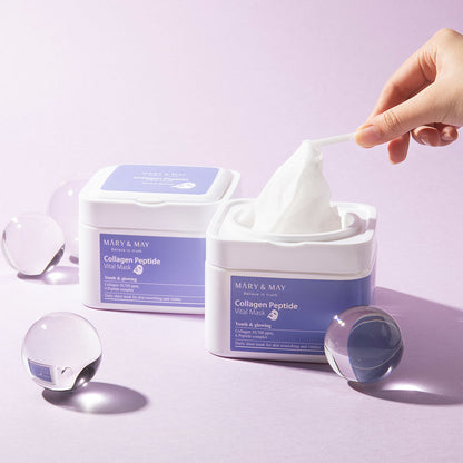 Mary&May Collagen Peptide Vital Mask-Μάσκα προσώπου με Κολλαγόνο και Πεπτίδια (30 pcs)
