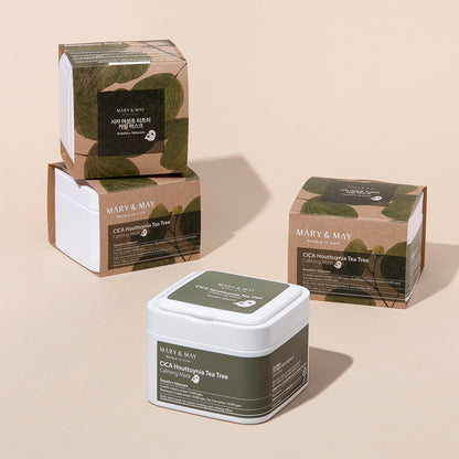 Mary&May Cica Houttuynia Tea Tree Calming Mask-Καταπραϋντικές Μάσκες Προσώπου (30 pcs)