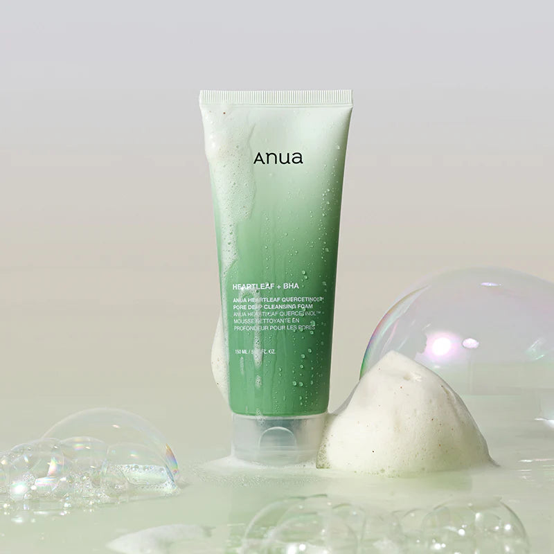 ANUA Heartleaf Quercetinol Pore Deep Cleansing Foam-Απαλός Αφρός Καθαρισμού Προσώπου και Ματιών (150 ml)