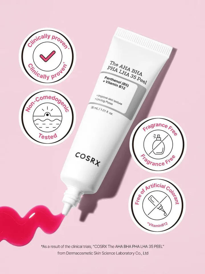 COSRX The AHA BHA PHA LHA 35 Peel-Ισχυρό απολεπιστικό προϊόν (30 ml)