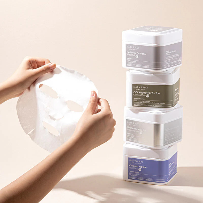 Mary&May Collagen Peptide Vital Mask-Μάσκα προσώπου με Κολλαγόνο και Πεπτίδια (30 pcs)