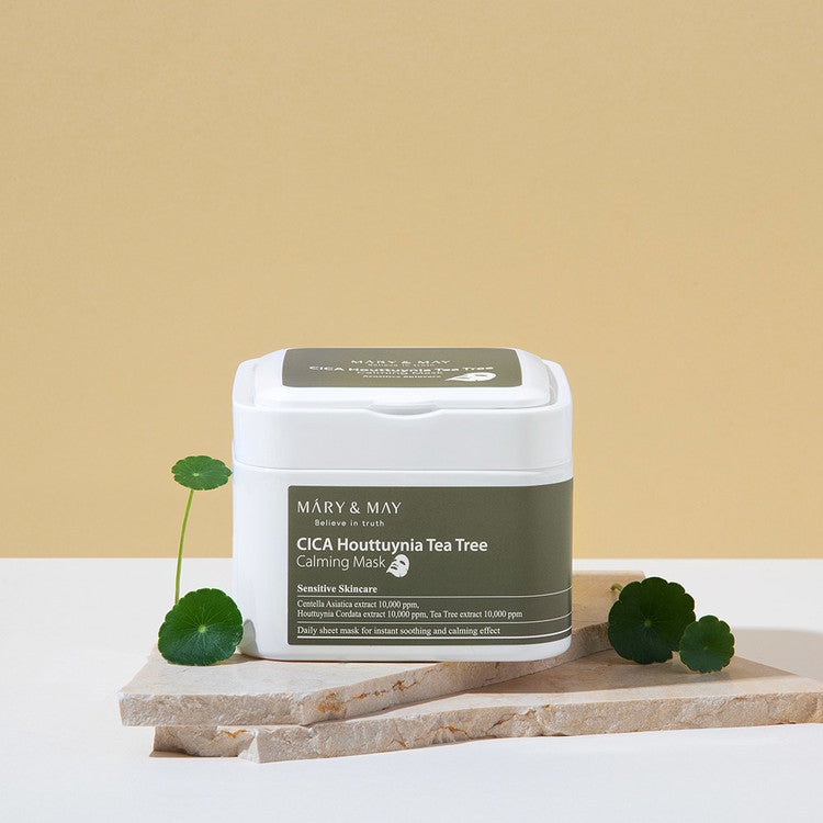 Mary&May Cica Houttuynia Tea Tree Calming Mask-Καταπραϋντικές Μάσκες Προσώπου (30 pcs)