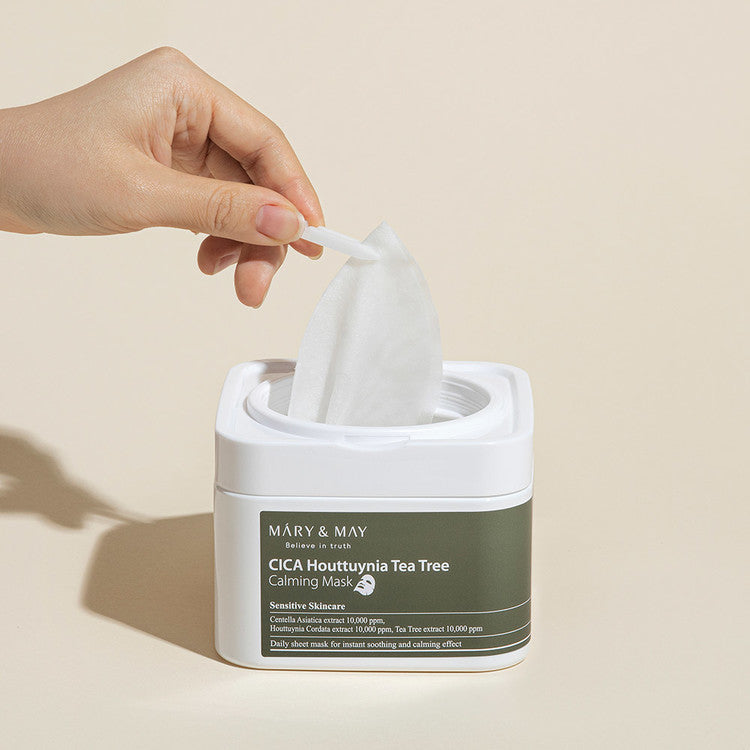 Mary&May Cica Houttuynia Tea Tree Calming Mask-Καταπραϋντικές Μάσκες Προσώπου (30 pcs)
