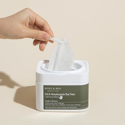 Mary&May Cica Houttuynia Tea Tree Calming Mask-Καταπραϋντικές Μάσκες Προσώπου (30 pcs)