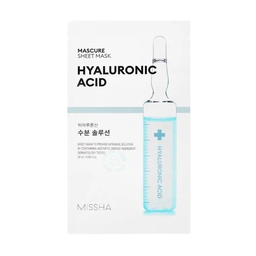 MISSHA Mascure Hydro Hyaluronic Sheet Mask-Μάσκα για αφυδατωμένη επιδερμίδα (1 pc)
