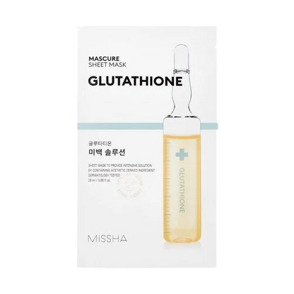 MISSHA Mascure Whitening Glutathione Sheet Mask-Μάσκα για ανομοιόμορφη επιδερμίδα (1 pc)
