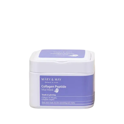 Mary&May Collagen Peptide Vital Mask-Μάσκα προσώπου με Κολλαγόνο και Πεπτίδια (30 pcs)