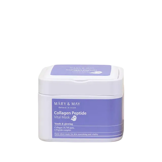 Mary&May Collagen Peptide Vital Mask-Μάσκα προσώπου με Κολλαγόνο και Πεπτίδια (30 pcs)