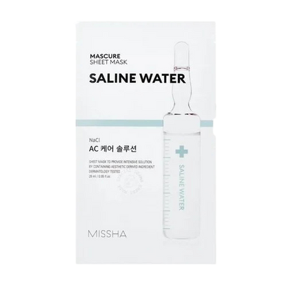 MISSHA Mascure AC Care Saline Water Sheet Mask -Ενυδατική μάσκα προσώπου με εκχύλισμα θαλασσινού νερού(1 pc)