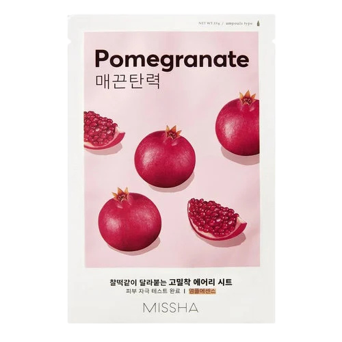 MISSHA Airy Fit Sheet Mask with Pomegranate-Μάσκα με ρόδι για δράση κατά των ρυτίδων (1 pc)